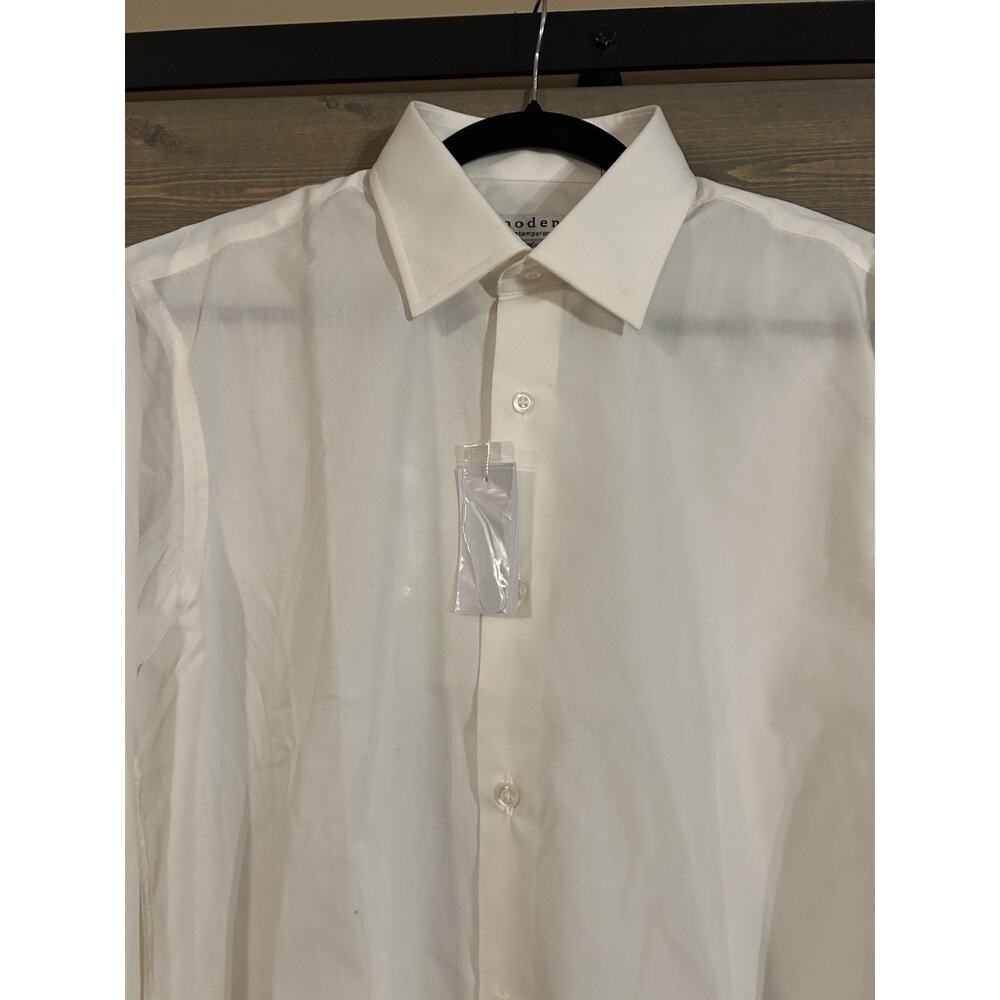 Modena Contemporary Fit Button Down Men’s Large 16 1/2 34/35 NWT